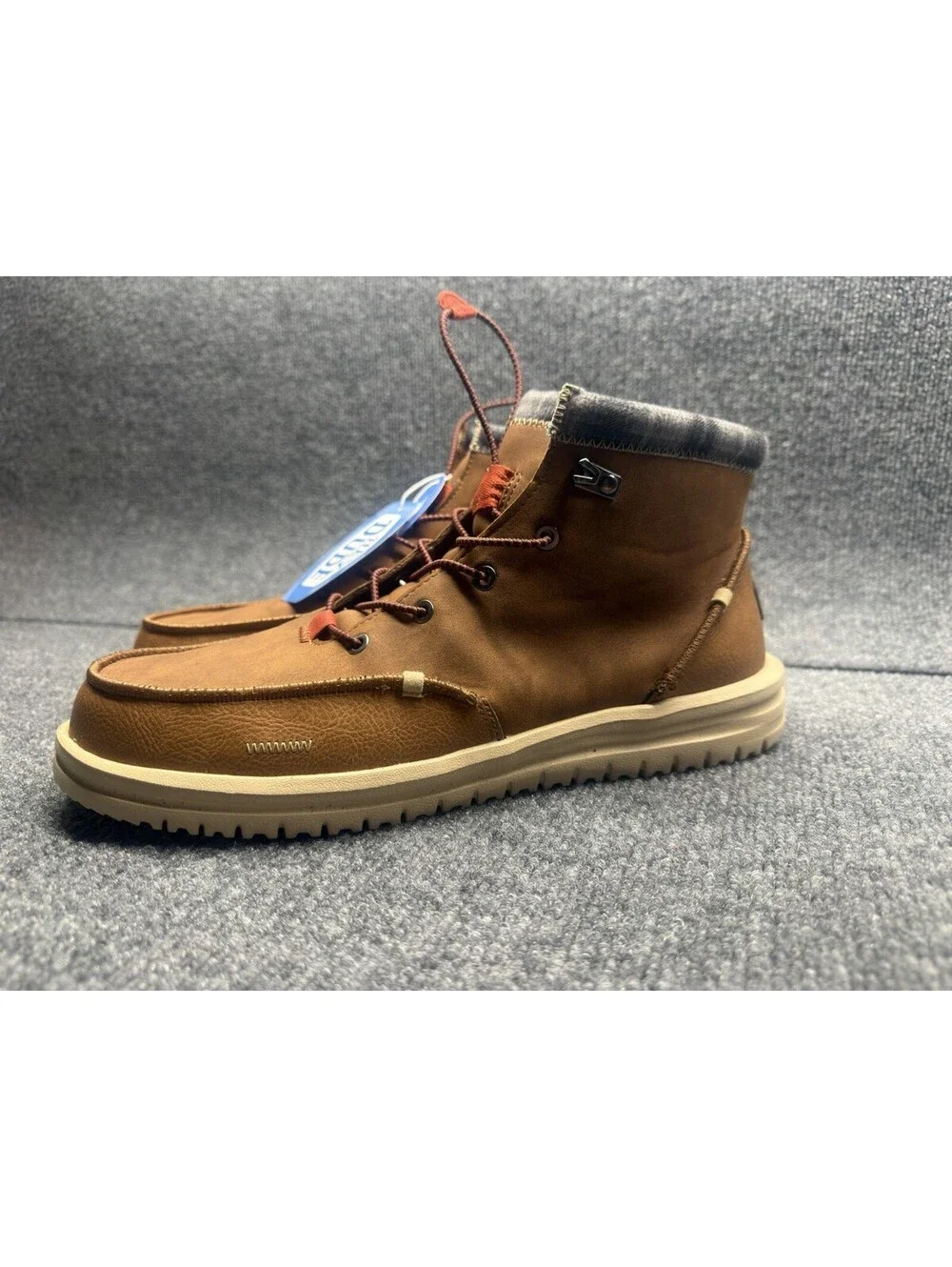 HEY DUDE Bradley Classic Men’s Size 14 Casual Boots Cognac Brown 42067-21N NEW
